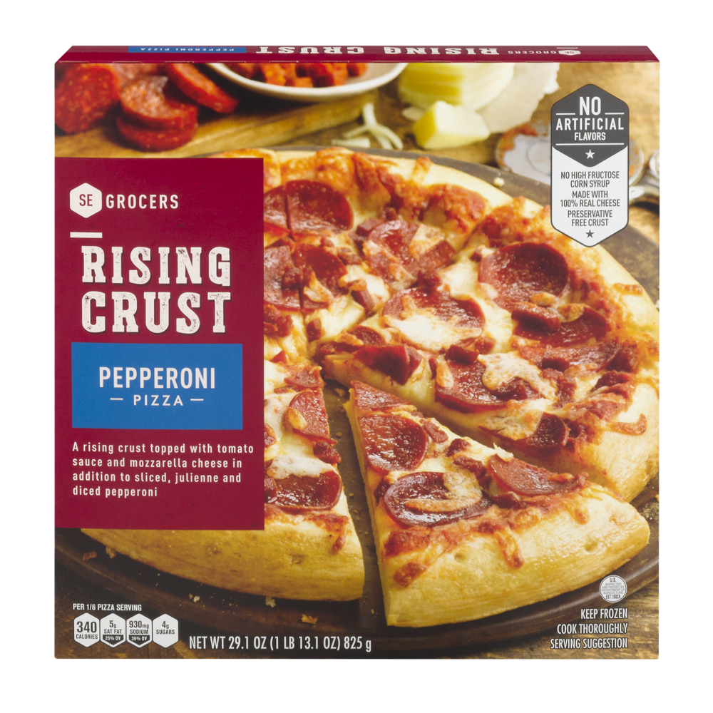 slide 1 of 1, SE Grocers Pizza Rising Crust Pepperoni, 29.1 oz