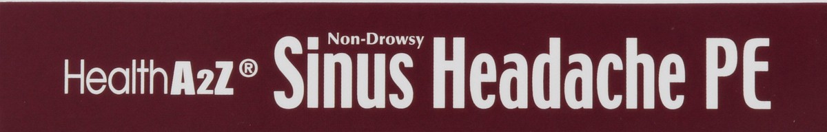 slide 12 of 12, HealthA2Z Non-Drowsy Maximum Strength Sinus Headache PE Caplets 18 ea, 18 ct