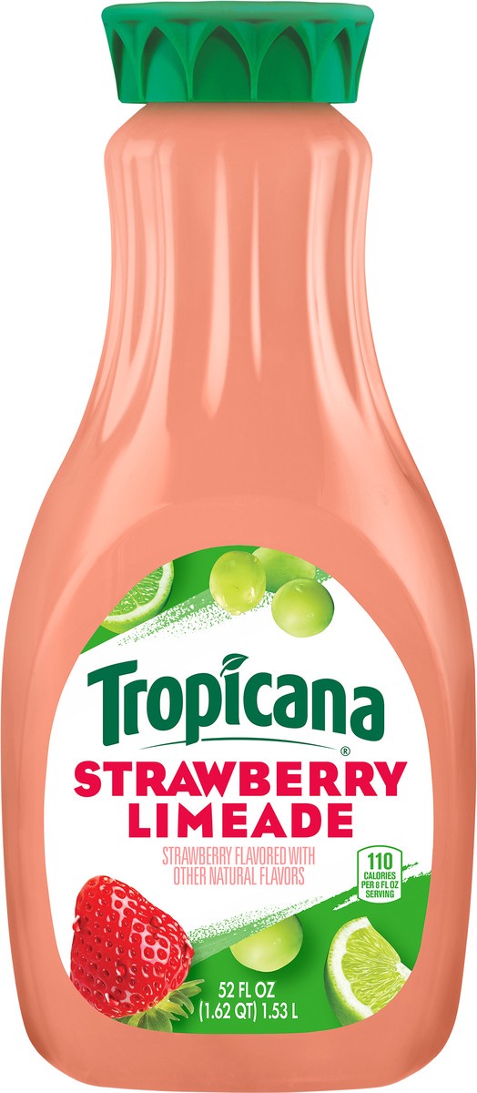 slide 6 of 13, Tropicana Chilled Juice Strawberry Limeade - 52 fl oz, 52 fl oz