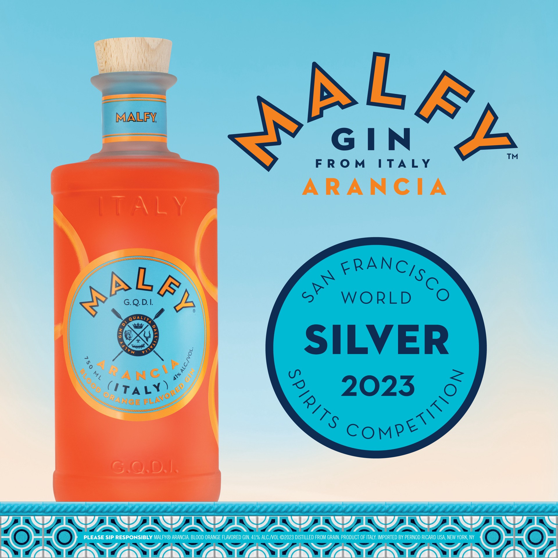 slide 10 of 10, Malfy Sicilian Blood Orange Con Arancia Flavored Gin, 750 ml