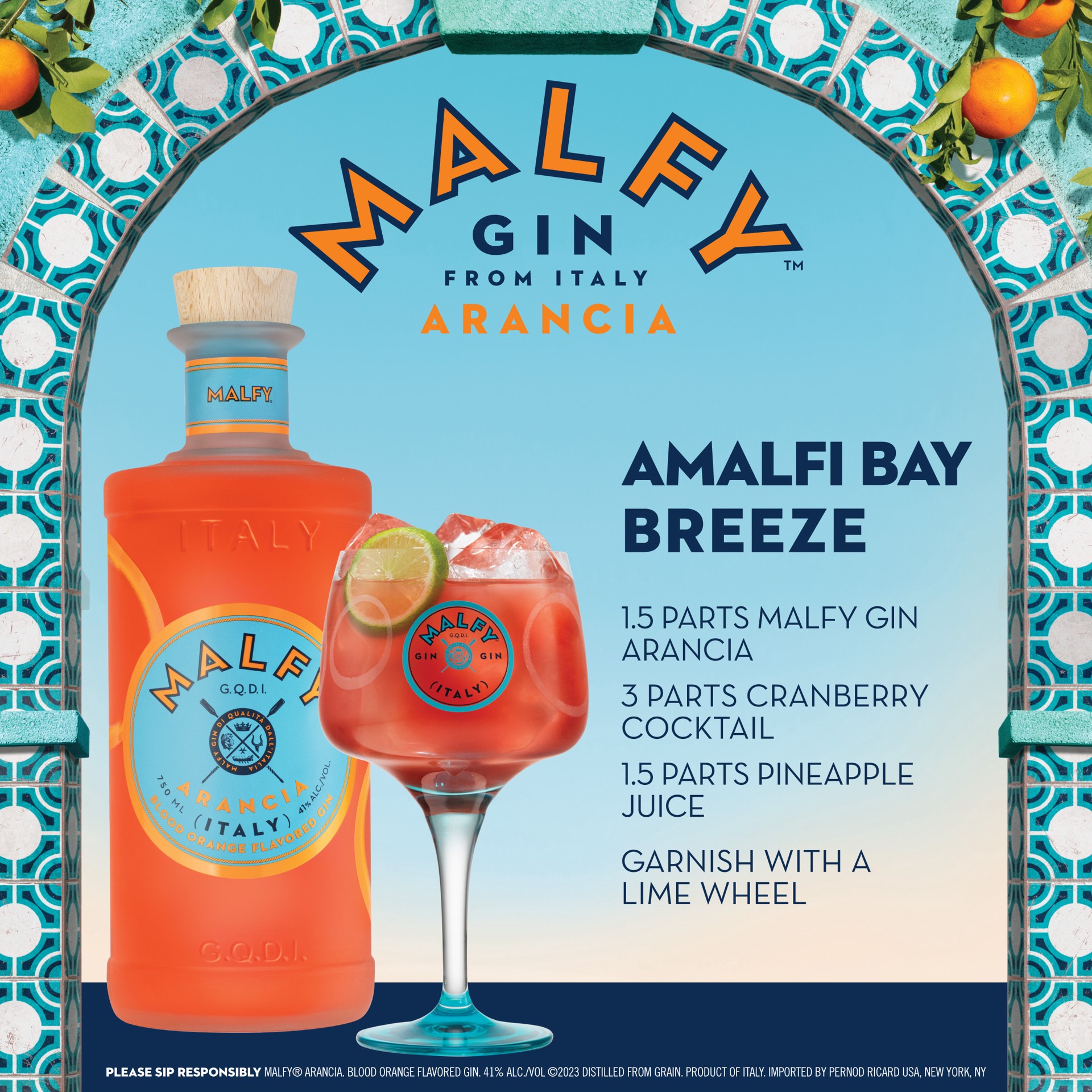 slide 6 of 10, Malfy Sicilian Blood Orange Con Arancia Flavored Gin, 750 ml