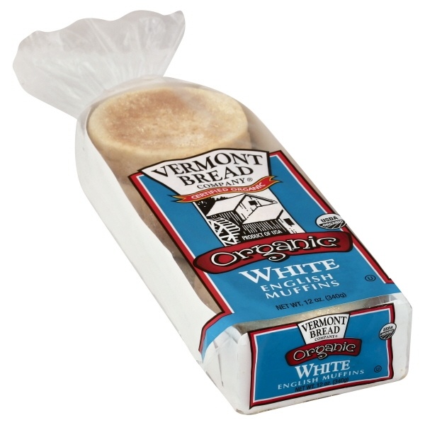 slide 1 of 1, Vermont Bread Company Organic White English Muffins, 12 oz