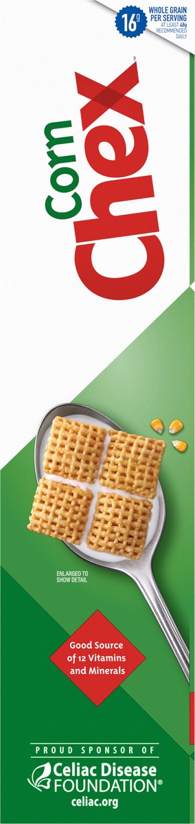 slide 7 of 13, Chex Corn Chex Gluten Free Breakfast Cereal, Made with Whole Grain, Family Size, 18 oz, 18 oz