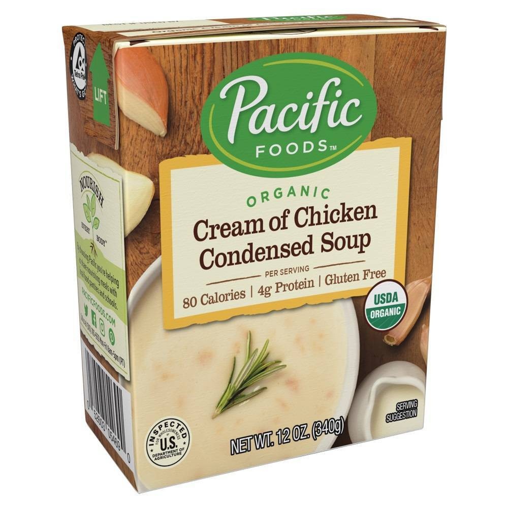 slide 1 of 9, Pacific Foods Organic Cream of Chicken Condensed Soup, 12 oz