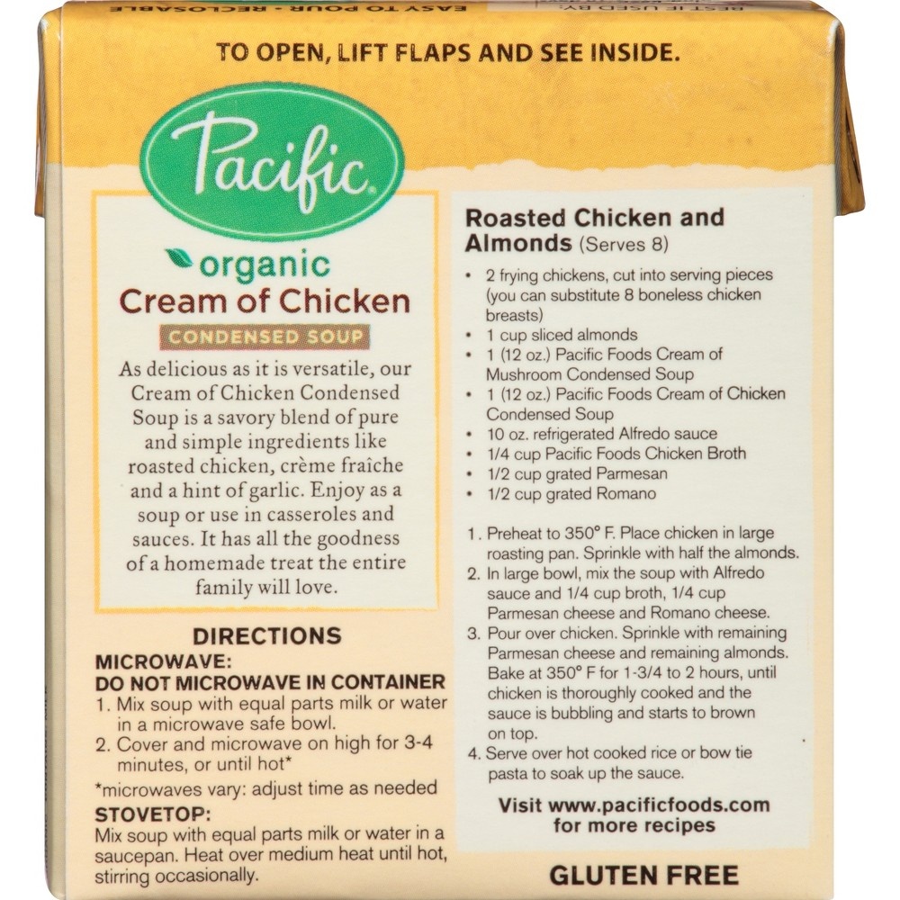 slide 7 of 9, Pacific Foods Organic Cream of Chicken Condensed Soup, 12 oz