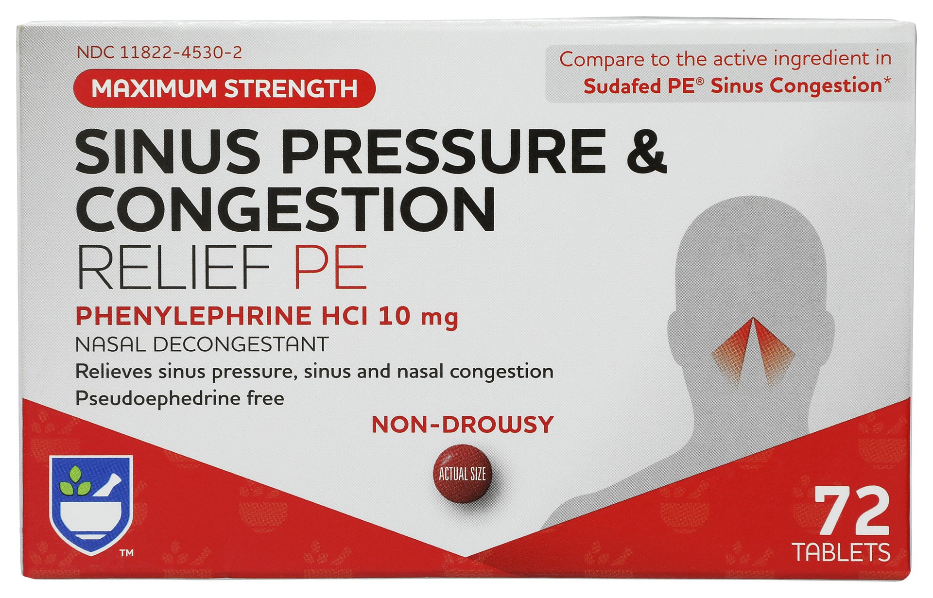 slide 1 of 2, Rite Aid Ra Sinus/Cong Pe Tab, 72 ct