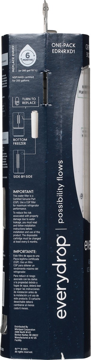 slide 9 of 9, EveryDrop Refrigerator Ice & Water Filter 1 ea, 1 ct