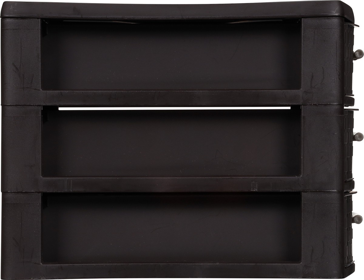 slide 5 of 9, Sterilite Medium 3 Drawer Weave Countertop Unit Brown, 1 ct