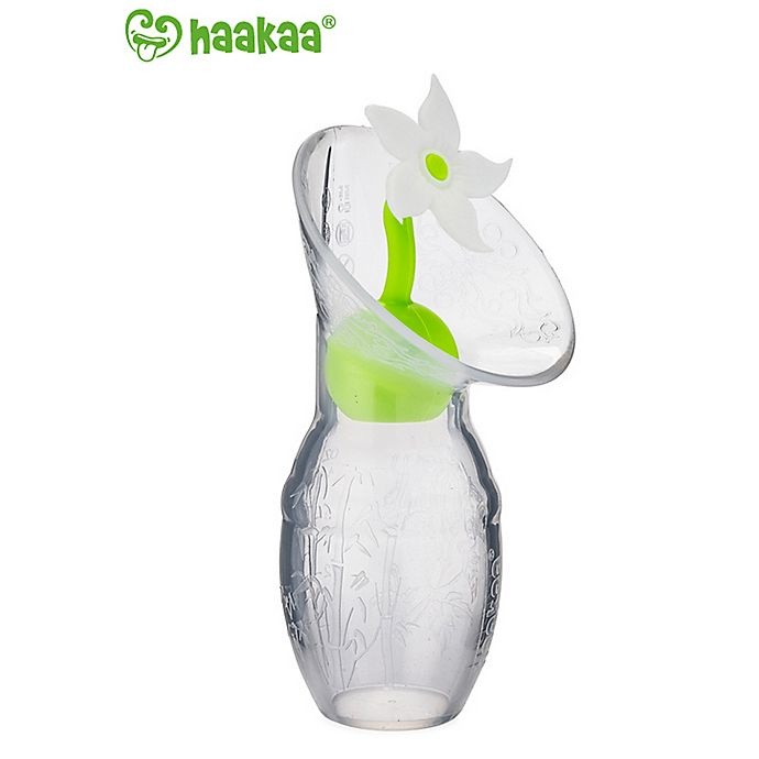 slide 2 of 4, Haakaa Silicone Breast Pump Flower Stopper - White, 1 ct