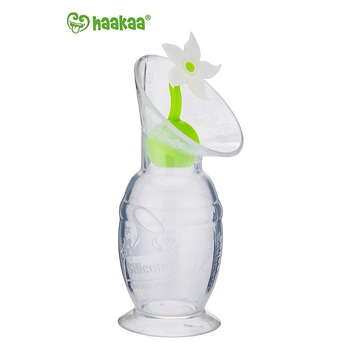 slide 3 of 4, Haakaa Silicone Breast Pump Flower Stopper - White, 1 ct