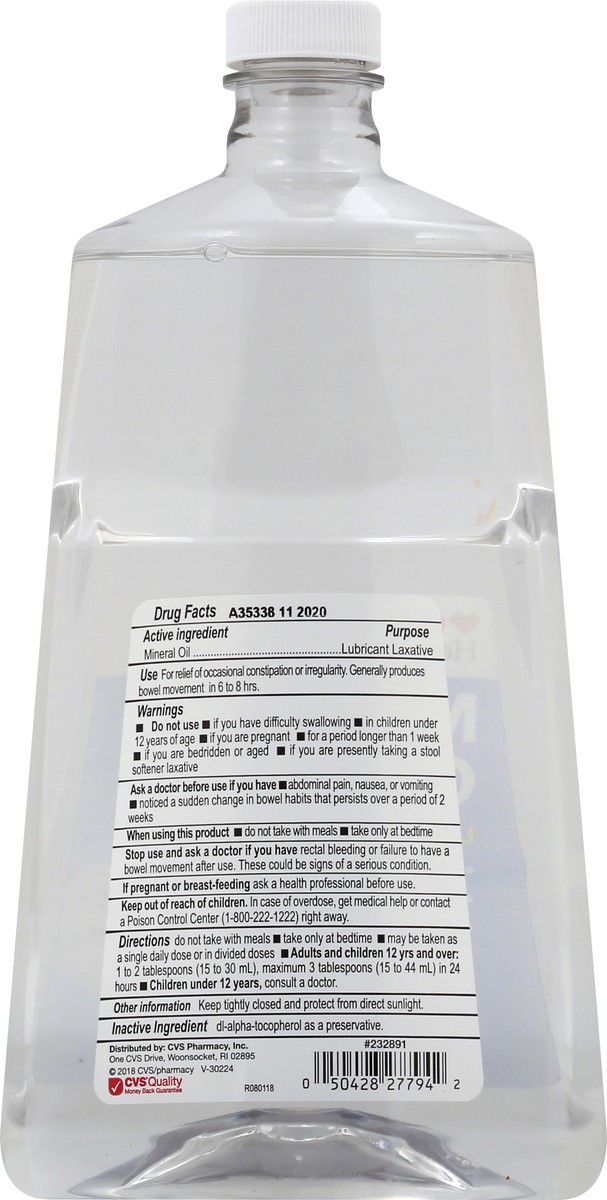 slide 2 of 11, CVS Health Mineral Oil Usp Lubricant Laxative, 32 Oz, 1 ct