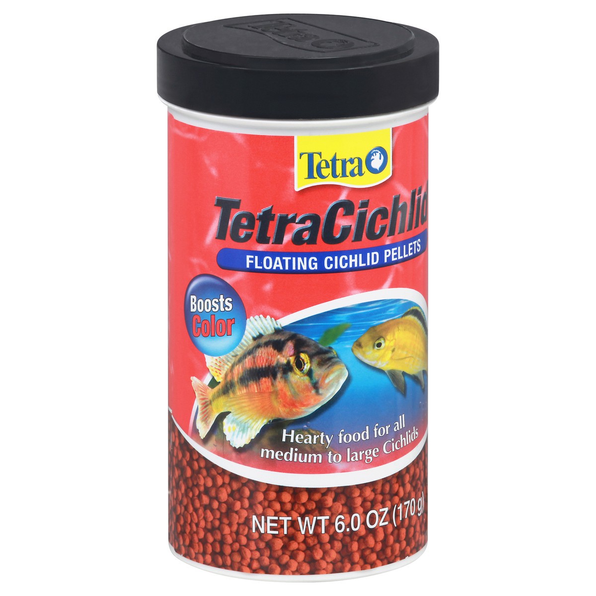 slide 2 of 8, Tetra Floating Cichlid Floating Pellets, 6 oz