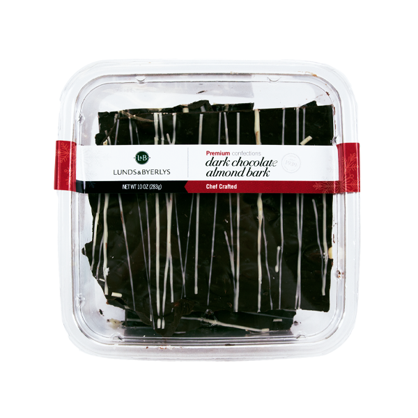 slide 1 of 1, L&B Lunds Byerlys Lunds & Byerlys L&B Holiday Dark Chocolate Almond Bark - 10 oz, 10 oz