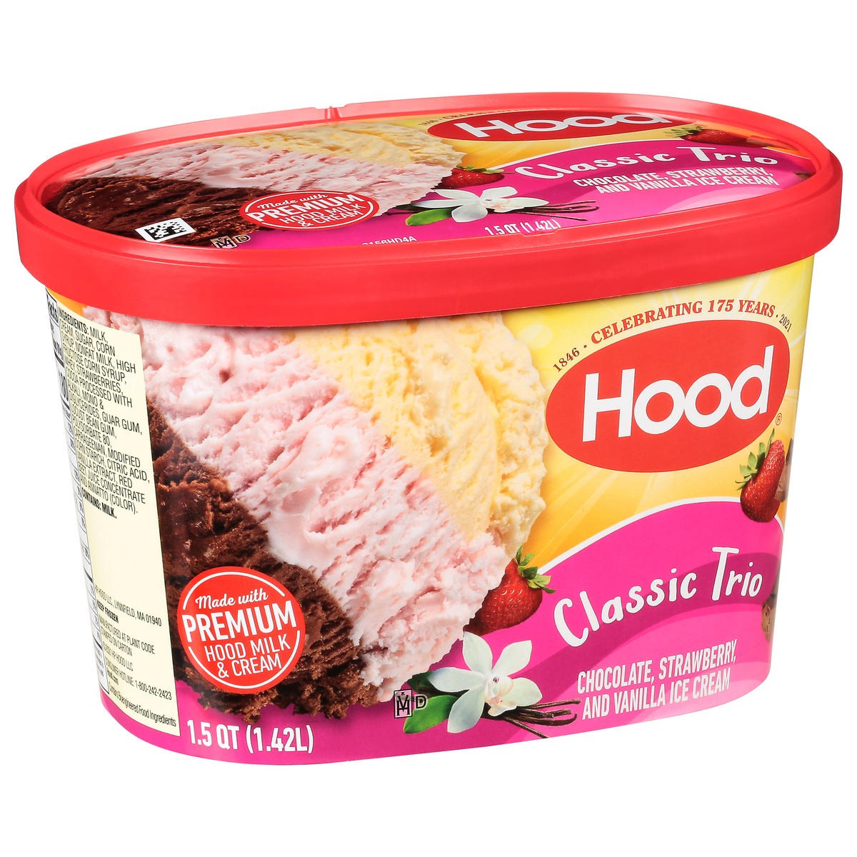 slide 9 of 11, Hood Classic Trio Ice Cream, 1.5 Quarts, 1.5 qt