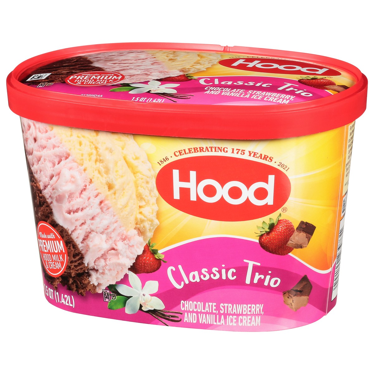 slide 2 of 11, Hood Classic Trio Ice Cream, 1.5 Quarts, 1.5 qt