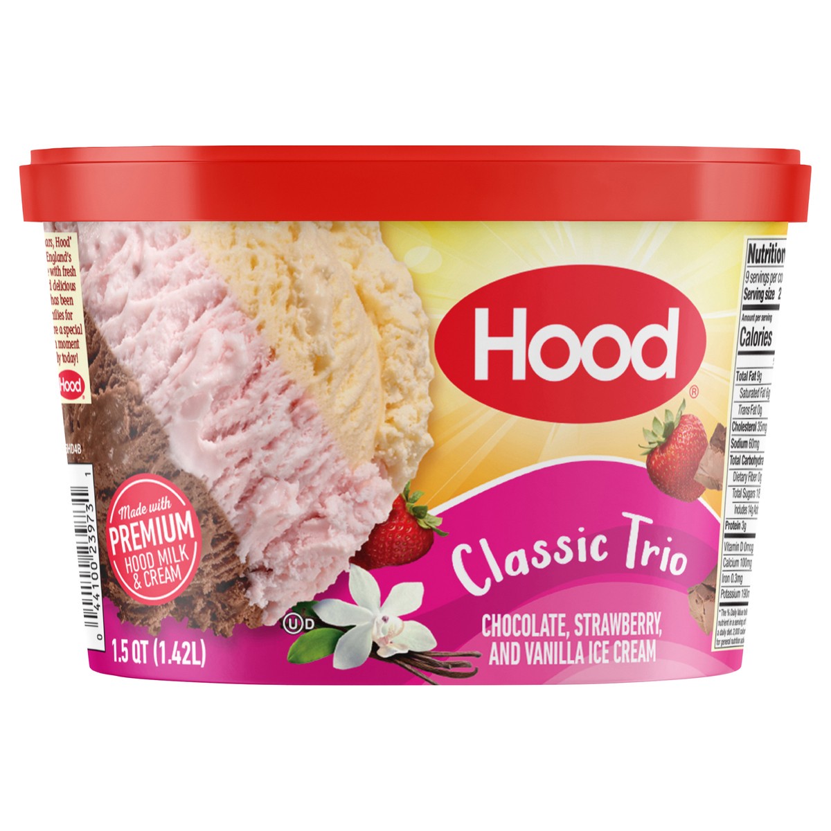 slide 1 of 11, Hood Classic Trio Ice Cream, 1.5 Quarts, 1.5 qt