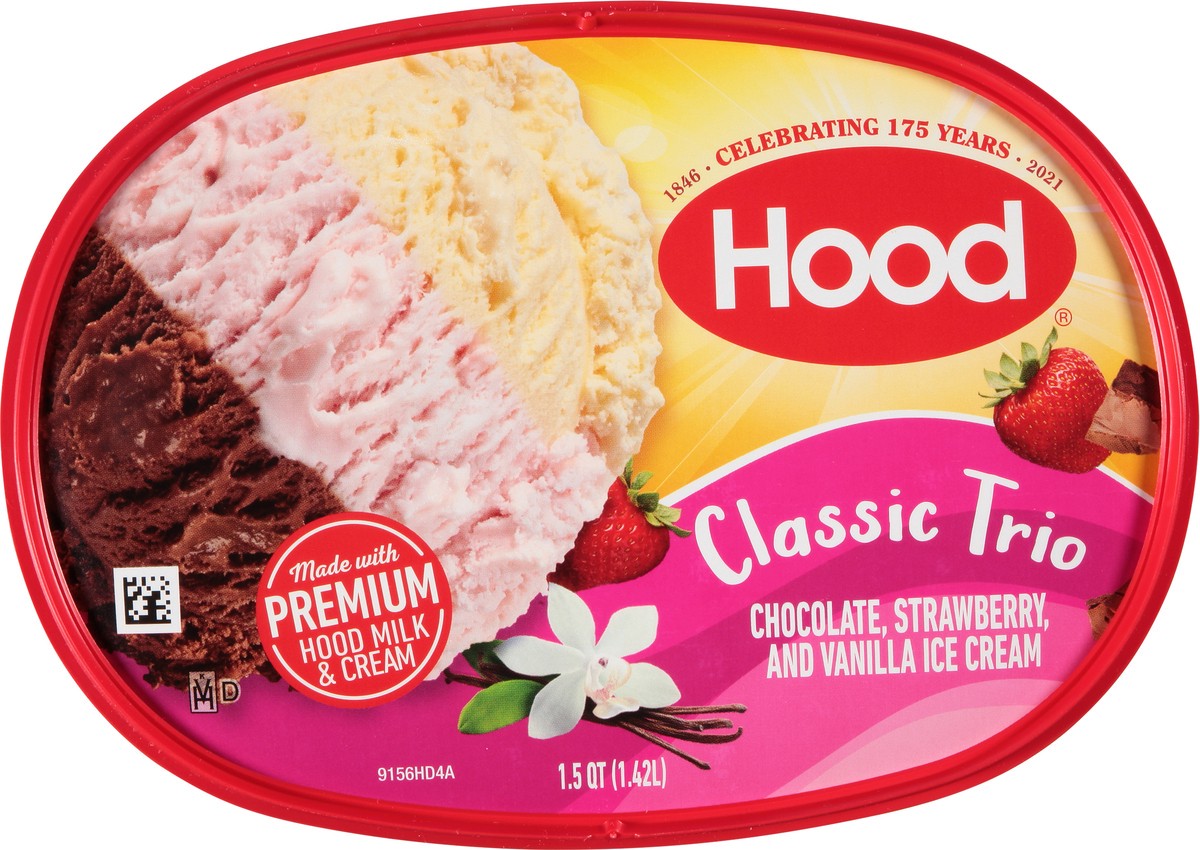 slide 4 of 11, Hood Classic Trio Ice Cream, 1.5 Quarts, 1.5 qt
