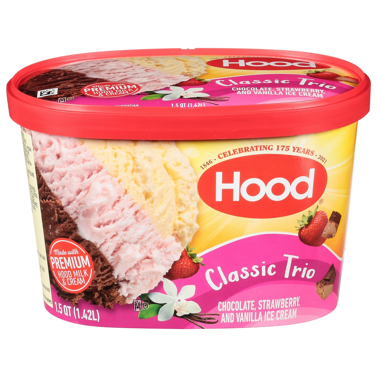 slide 11 of 11, Hood Classic Trio Ice Cream, 1.5 Quarts, 1.5 qt