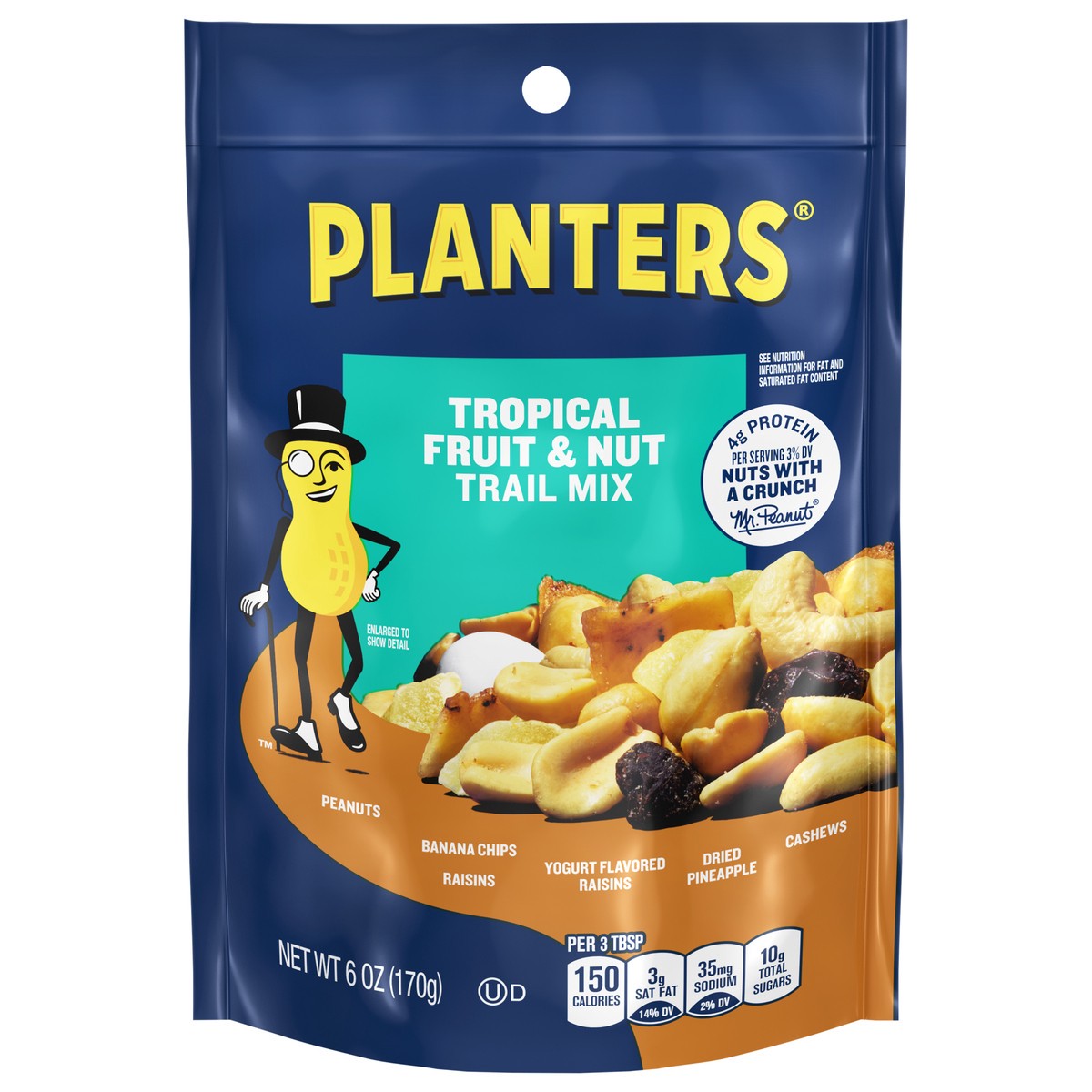 slide 1 of 6, Planters Tropical Fruit & Nut Trail Mix 6 oz, 6 oz