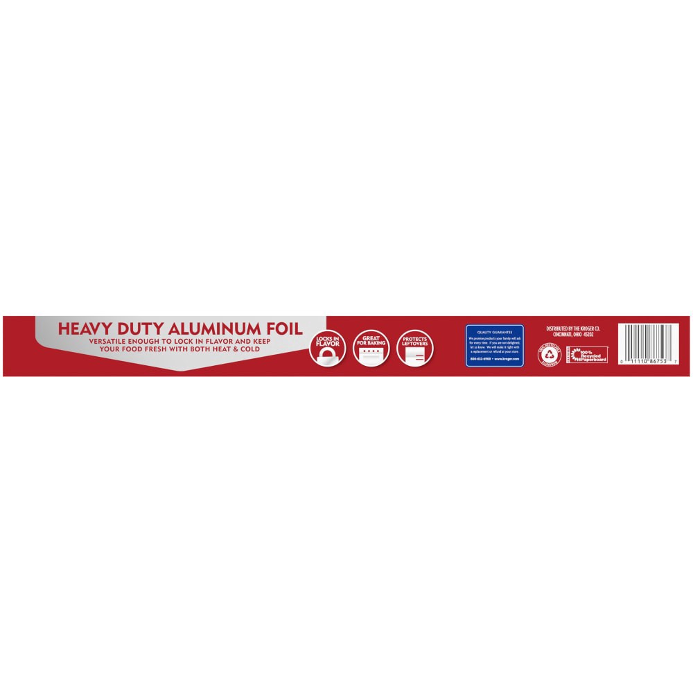slide 3 of 3, Kroger Home Sense Heavy Duty Aluminum Foil, 37.5 sq ft