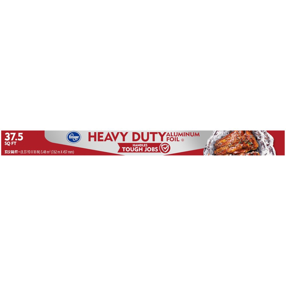 slide 2 of 3, Kroger Home Sense Heavy Duty Aluminum Foil, 37.5 sq ft