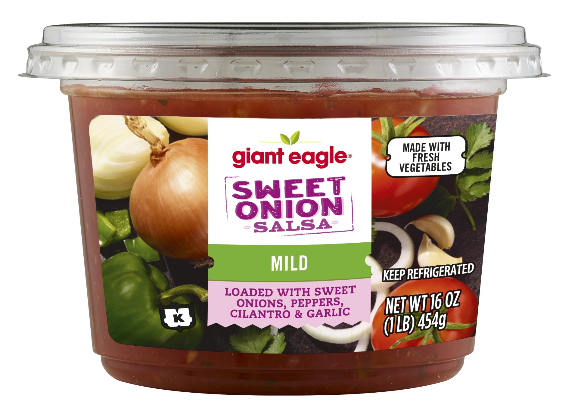 slide 1 of 1, Giant Eagle Salsa, Sweet Onion, Mild, 16 oz