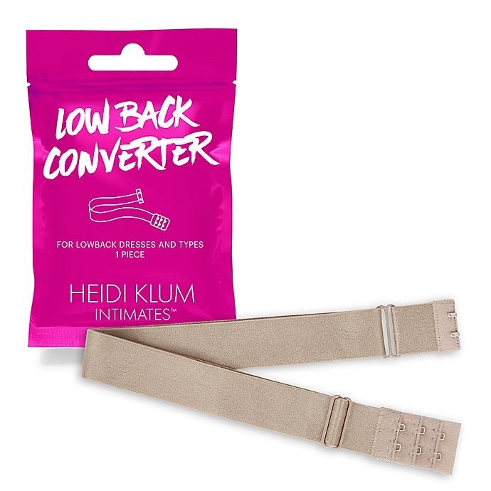 slide 1 of 2, Heidi Klum Intimates Low Back Converter Strap - Nude, 1 ct