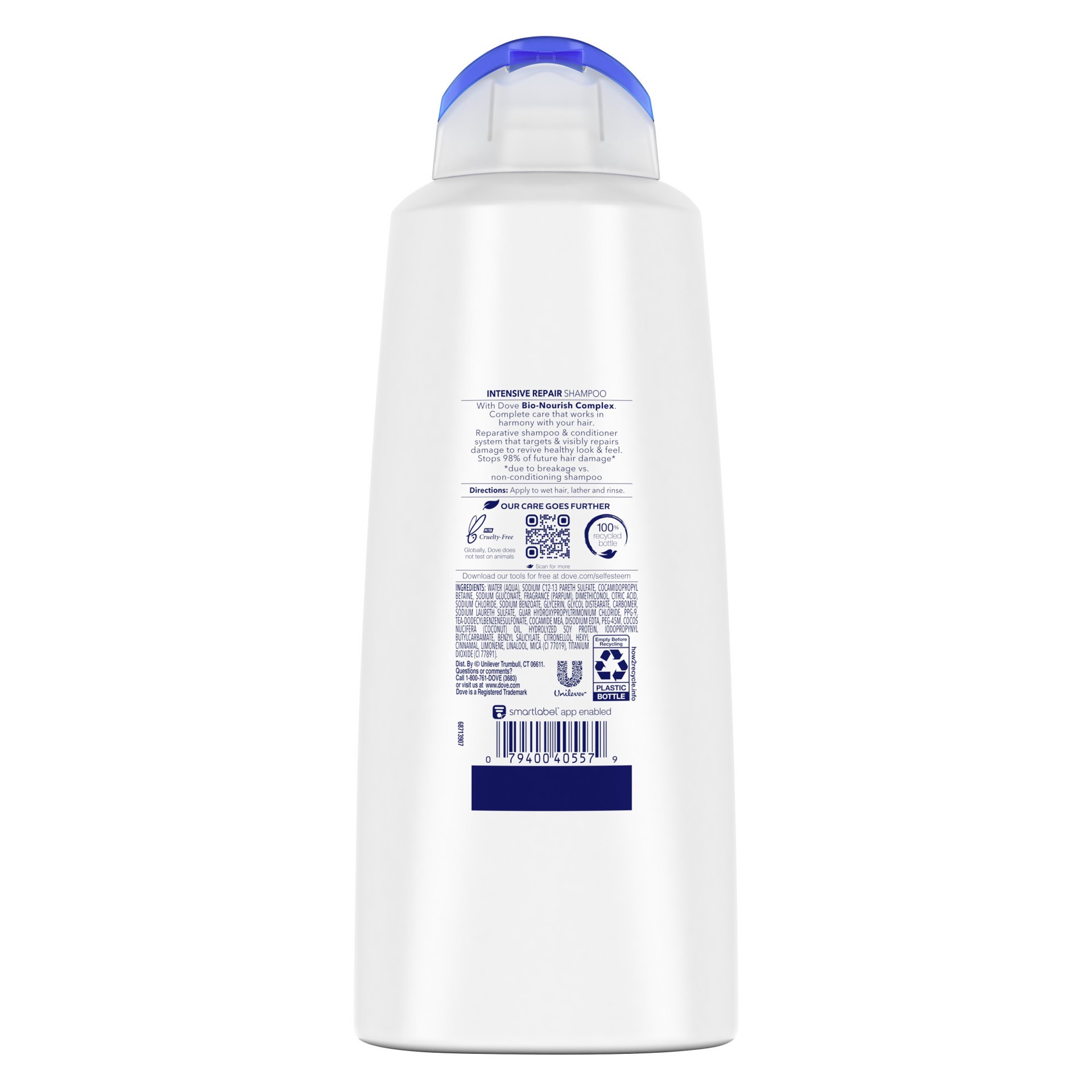 slide 4 of 4, Dove Damage Therapy Shampoo Intensive Repair, 20.4 fl oz, 20.4 fl oz