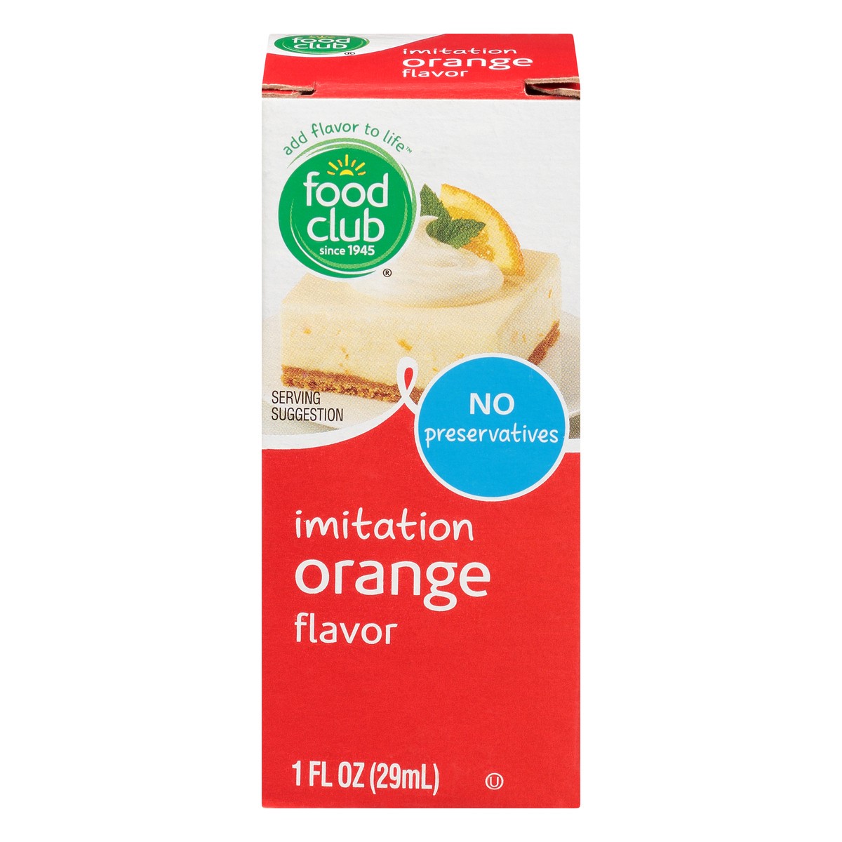 slide 1 of 9, Food Club Imitation Orange Flavor, 1 oz