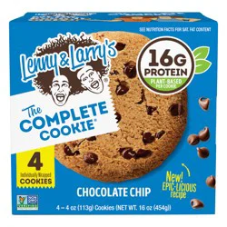 Lenny & Larry's The Complete Cookie, Chocolate Chip- 4 ct; 4 oz