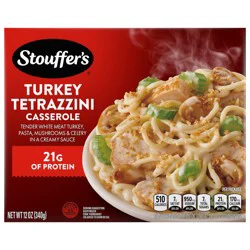 Stouffer's Turkey Tetrazzini Casserole, Single Serve, Frozen Turkey Casserole, Single Frozen Meals