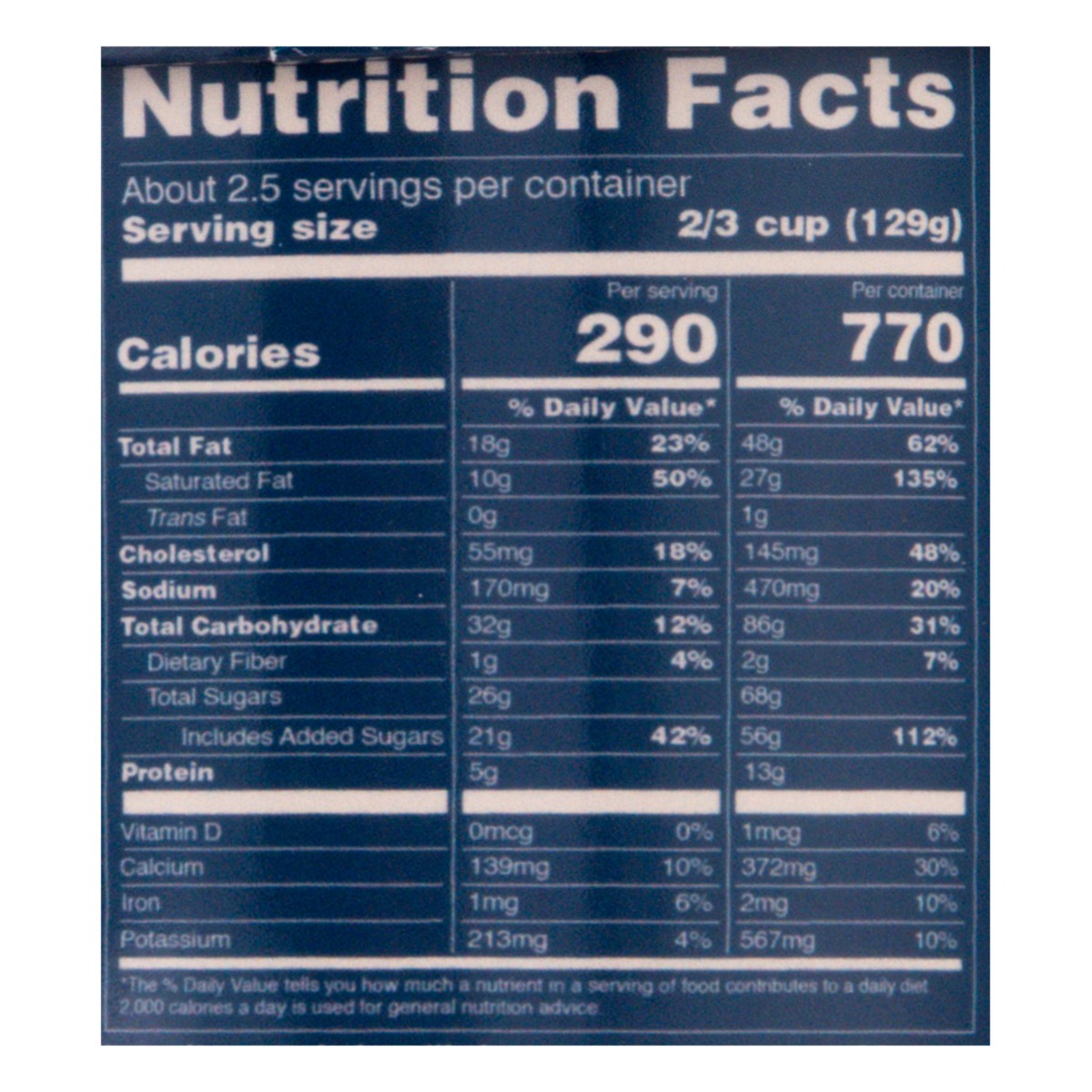 slide 11 of 14, Del's Cookies & Cream Ice Cream 14 oz, 1 ct