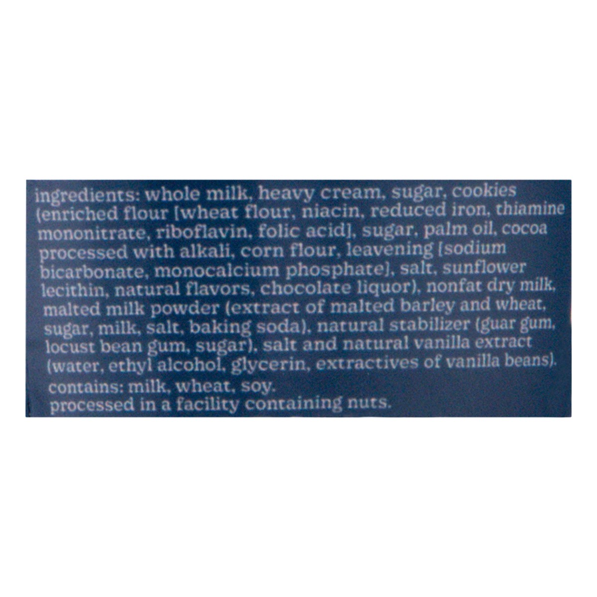 slide 7 of 14, Del's Cookies & Cream Ice Cream 14 oz, 1 ct