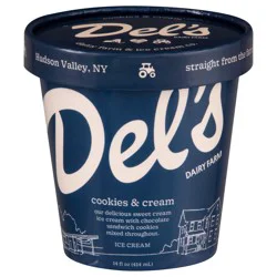 Del's Cookies & Cream Ice Cream 14 oz