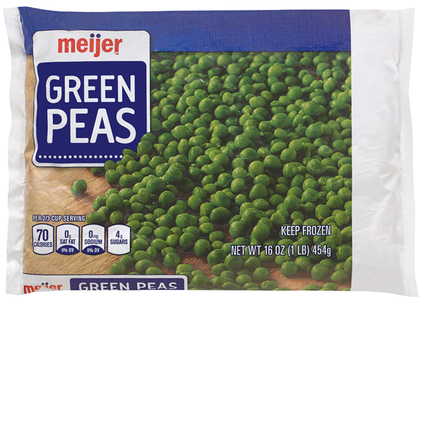 slide 1 of 1, Meijer Green Peas - Frozen, 16 oz