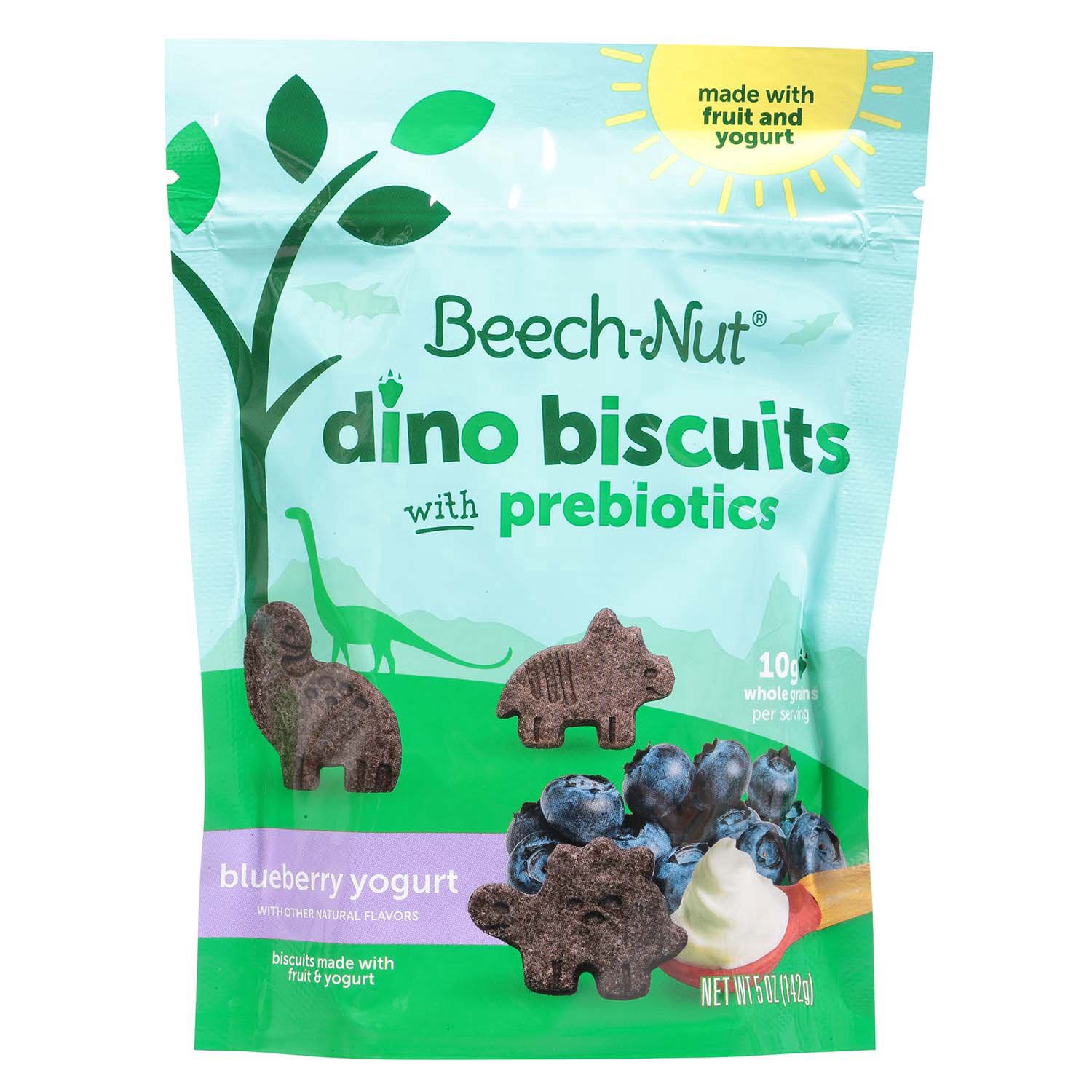 slide 1 of 1, Beech-Nut Blueberry Yogurt Dino Biscuits with Prebiotics 5 oz, 5 oz