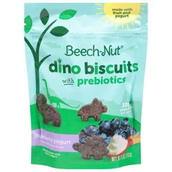 Beech-Nut Blueberry Yogurt Dino Biscuits with Prebiotics 5 oz