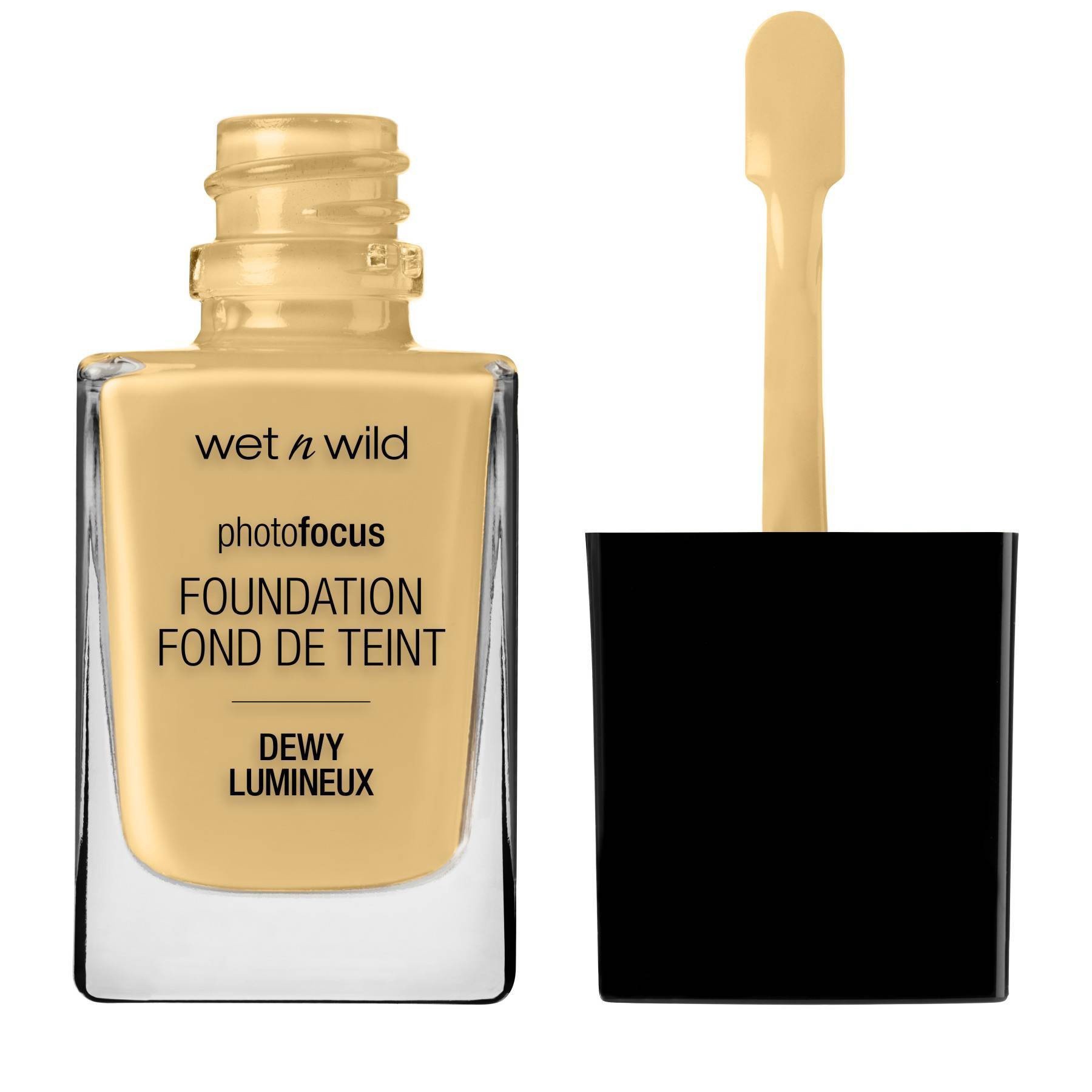 slide 1 of 3, Wet N Wild Photo Focus Dewy Foundation, Golden Beige, 0.95 oz