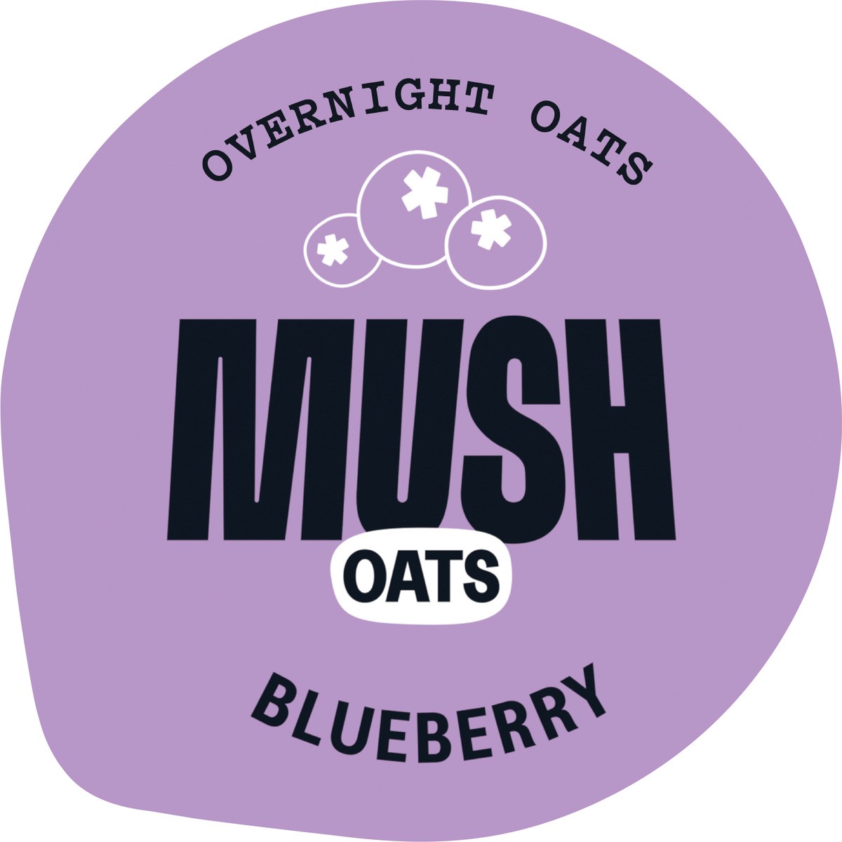 slide 5 of 5, MUSH Blueberry Overnight Oats, 5 oz