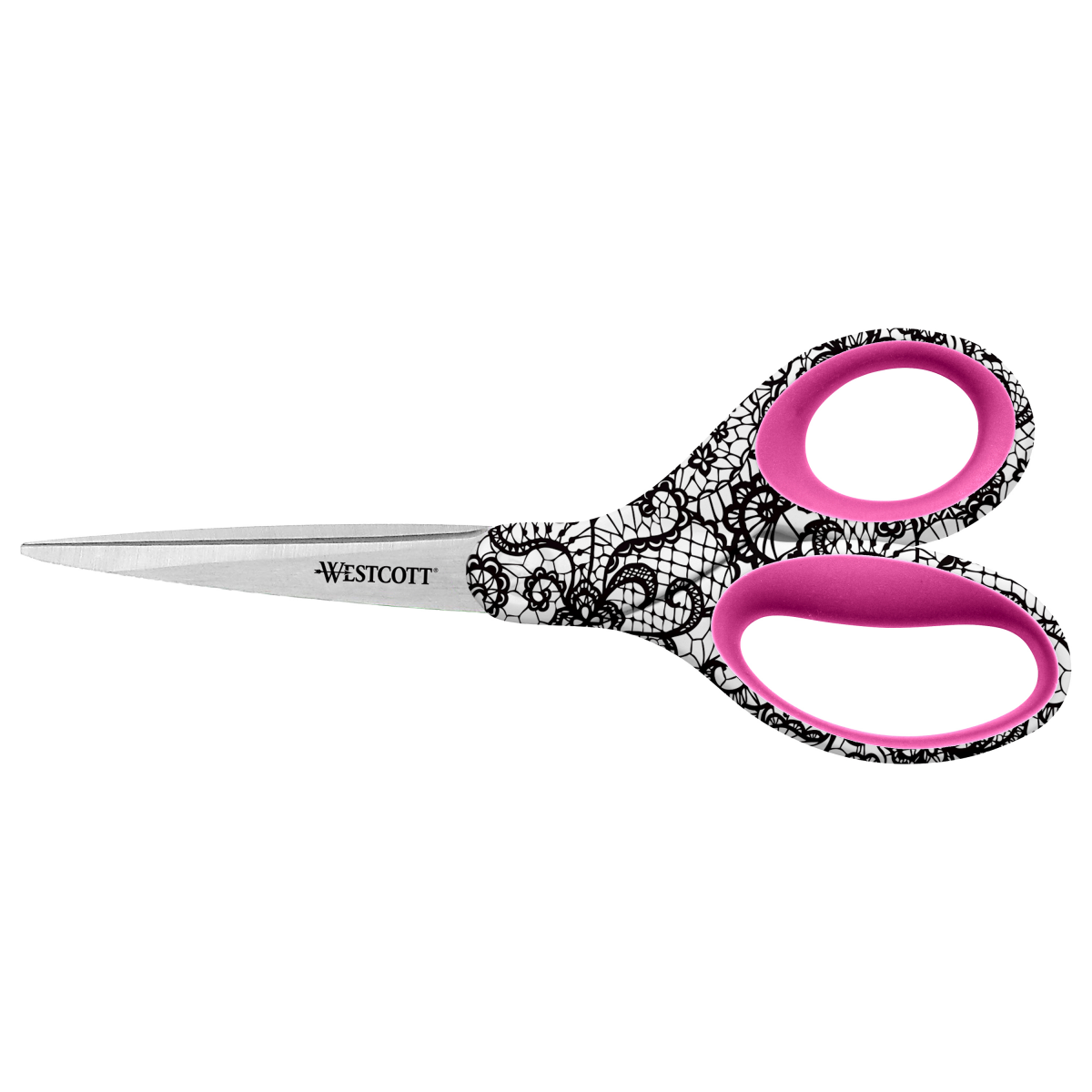 slide 1 of 2, Westcott Trendsetter Scissors, 8'', Pointed, Assorted Colors, 1 ct