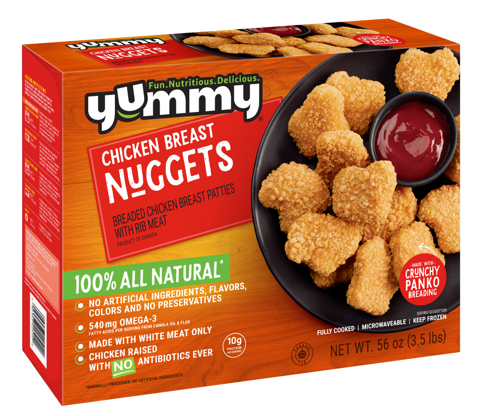 slide 1 of 2, Yummy All Natural Chicken Breast Nuggets, 3.5 lb