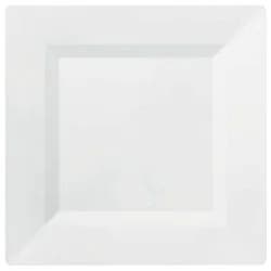 Kroger Elevated Elegance Heavyweight 9.5-Inch Square Plastic Plates - White