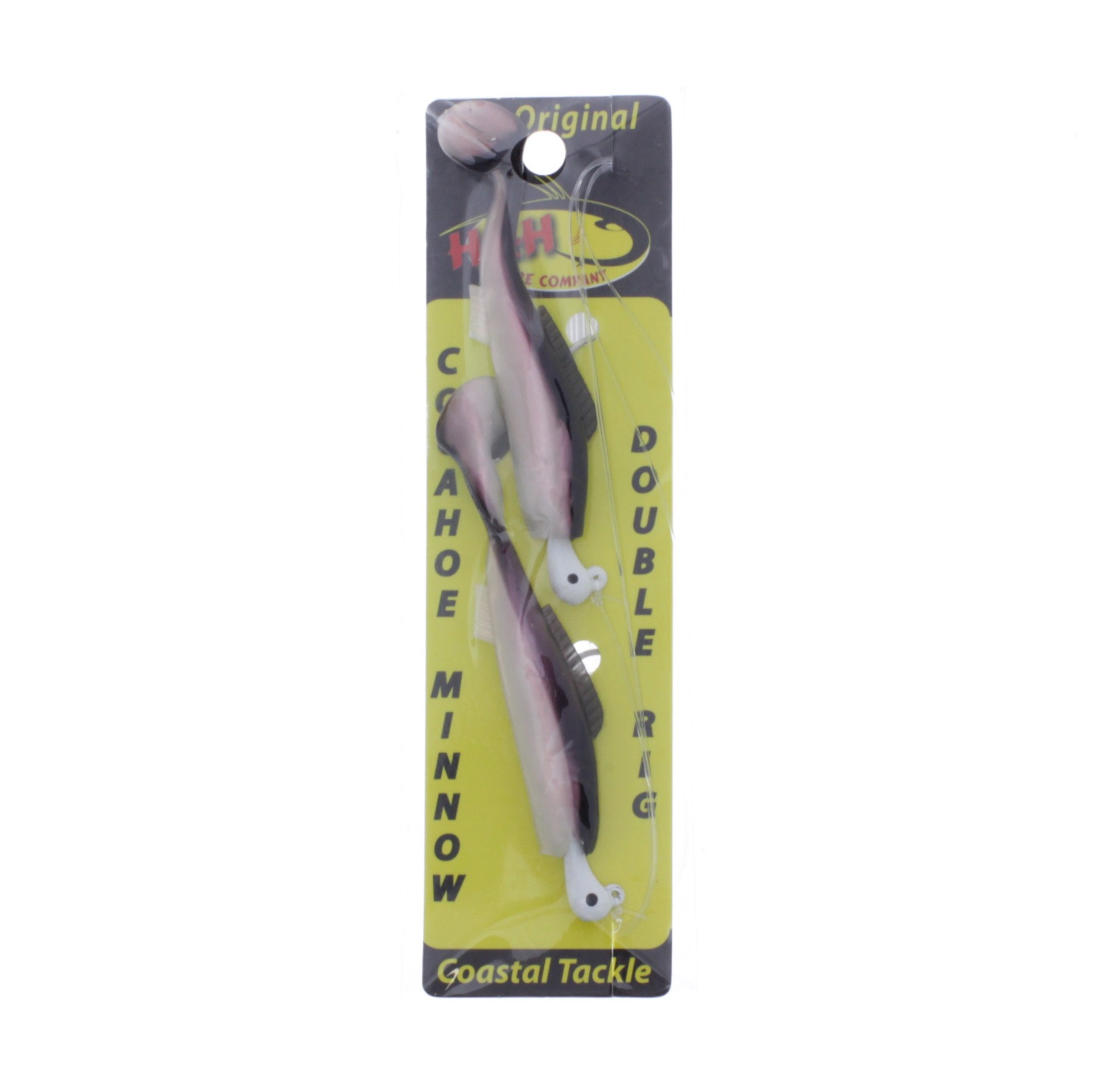 slide 1 of 1, H&H Lure Company Cocahoe Minnow Double Rig, Pearl Black Back, 1 ct