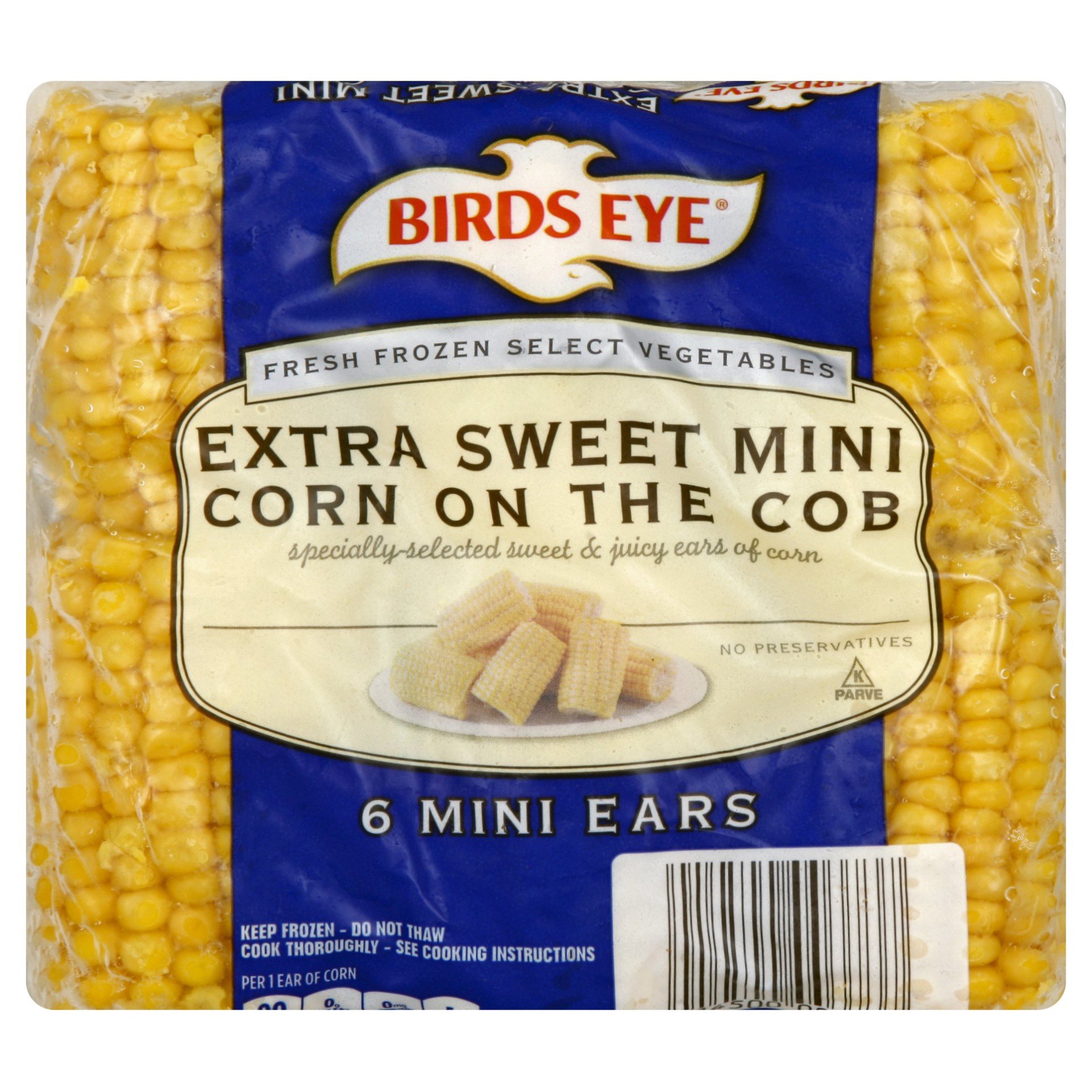 slide 1 of 1, Birds Eye Sweet Mini Corn On The Cob, 6 ct