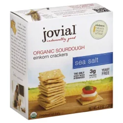 Jovial Sea Salt Sourdough Crackers 4.5 oz