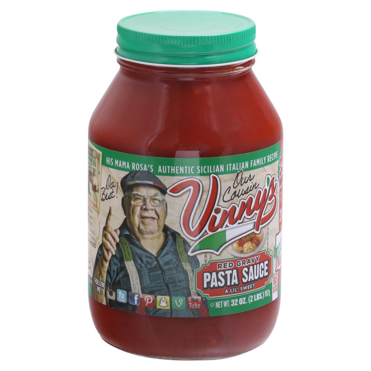 slide 9 of 9, Our Cousin Vinny's Red Grvy Pasta Sa, 32 oz