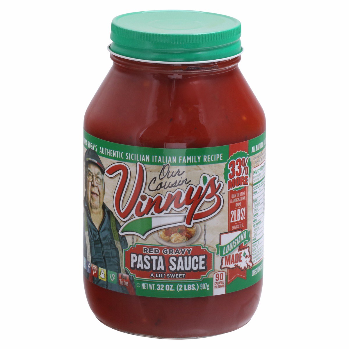 slide 6 of 9, Our Cousin Vinny's Red Grvy Pasta Sa, 32 oz