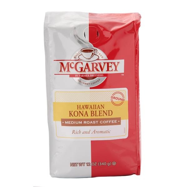 slide 1 of 1, McGarvey Hawaiian Kona Blend Medium Roast Ground Coffee, 12 oz