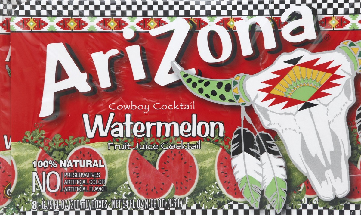 slide 4 of 4, AriZona Cowboy Cocktail Boxes Watermelon, 54 fl oz