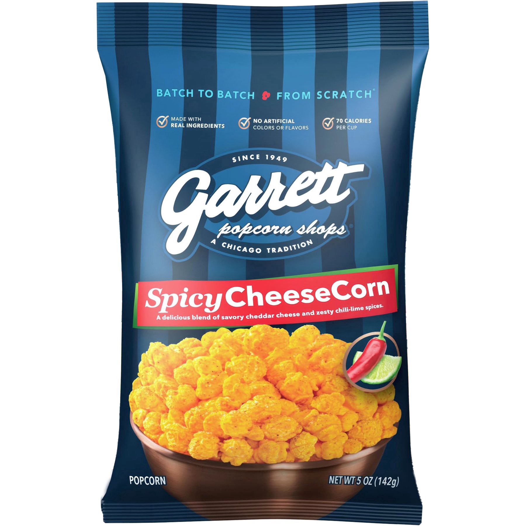 slide 1 of 1, Garrett Spicy Cheese Corn 5 Oz, 1 ct